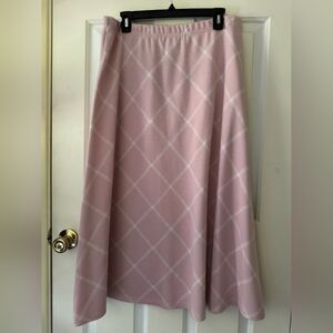 Pink Plaid Women's Skirt, Gently Worn